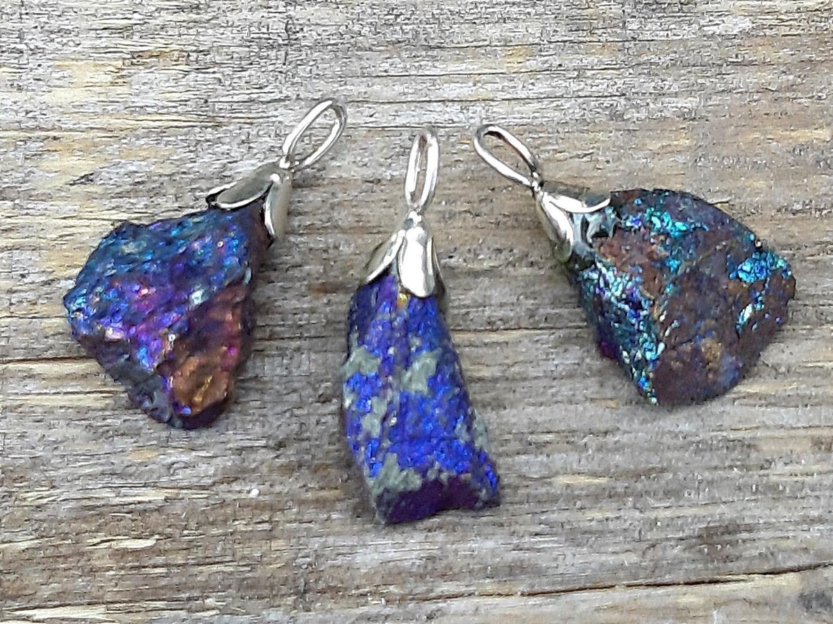 Edelsteen Borniet - Pauwenerts - Chalcopyriet hanger